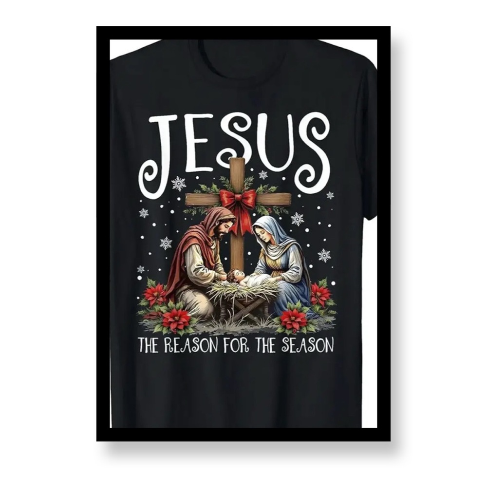 (New in package) Women’s Plus Size Jesus Nativity Graphic T-Shirt